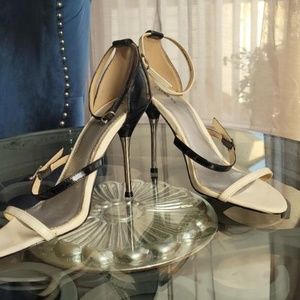Simple Black and White Special Occasions Shoes